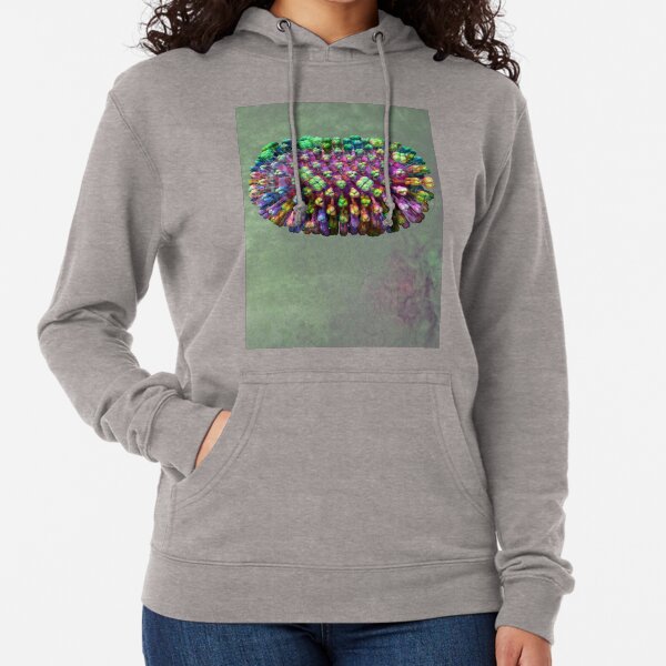 Rainbow Flu Pale Green Lightweight Hoodie