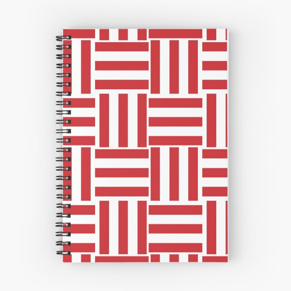 Item preview, Pretty Red and White Block Pattern designed and sold by Poetic Patterns Studio.