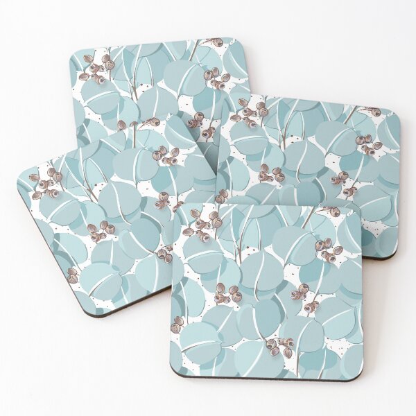 Item preview, Eucalyptus Pattern | White designed and sold by L Diane Johnson.