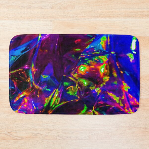Item preview, Blue Holographic Black Light Pattern designed and sold by wildjellybeans.
