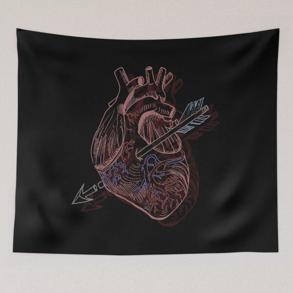 Item preview, Corazón ilustración para fondos obscuros designed and sold by CecyLL.