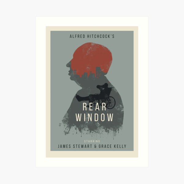Alfred Hitchcock Rear Window Art Print