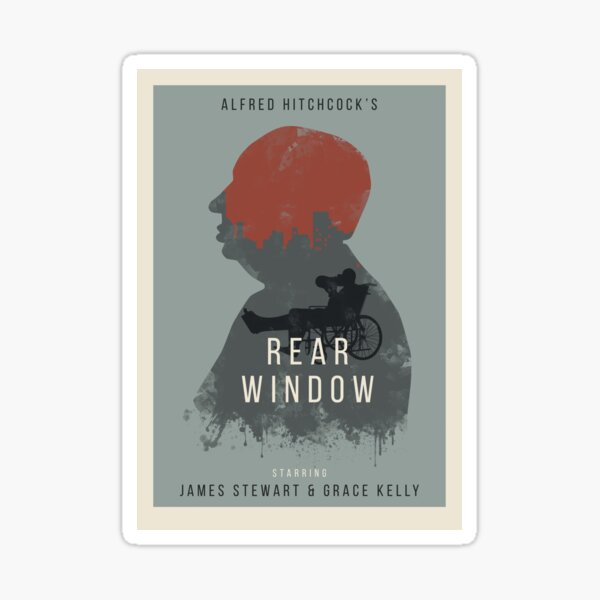 Alfred Hitchcock Rear Window Sticker