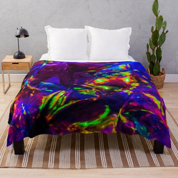 Item preview, Blue Holographic Black Light Pattern designed and sold by wildjellybeans.