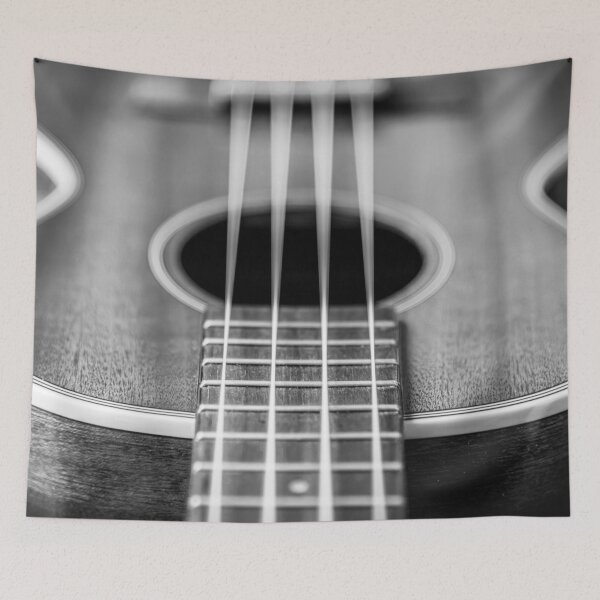 Item preview, Tenor Ukulele in Black and White designed and sold by Amy Mitchell.