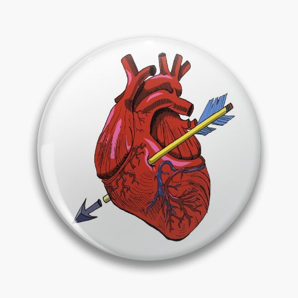 Item preview, Corazón con flecha rota ilustración designed and sold by CecyLL.