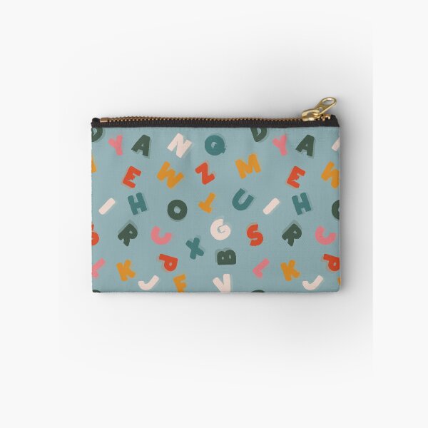 Item preview, cool tone retro alphabet soup designed and sold by WorldofJayDesign.