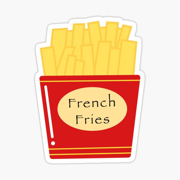 French Fries Sticker By Avejane Redbubble 5726