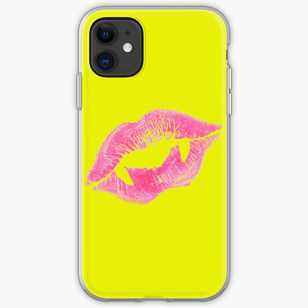 Vampire Lipstick Kiss Iphone Case And Cover By Densitydesign Redbubble