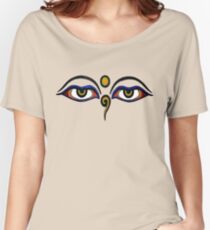 Buddha Eyes T-Shirt Women's Relaxed Fit T-Shirt