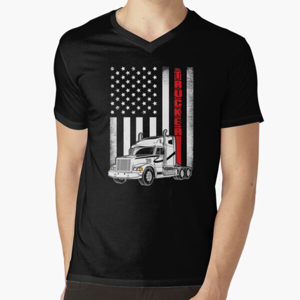 American Flag Semi Truck Driver Gifts Truck Lovers Trucker - Truck Driver -  Tapestry