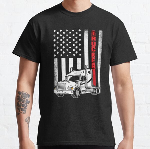 American Flag Semi Truck Driver Gifts Truck Lovers Trucker - Truck Driver -  Tapestry