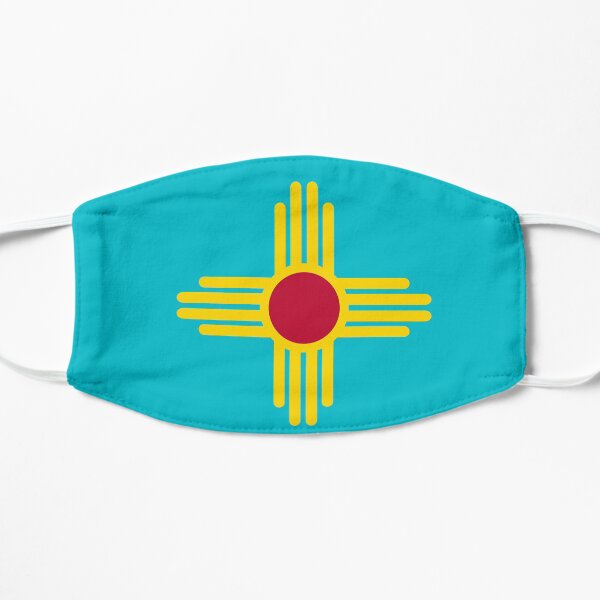 New Mexico Flag in Turquoise Mask