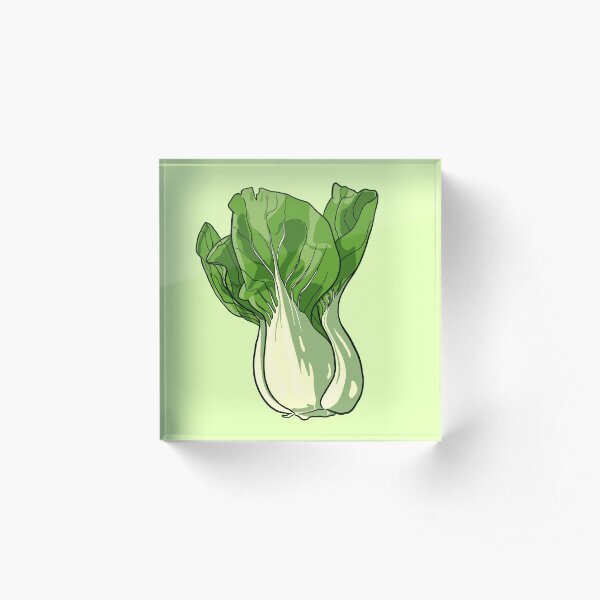 Bok Choy Acrylic Block