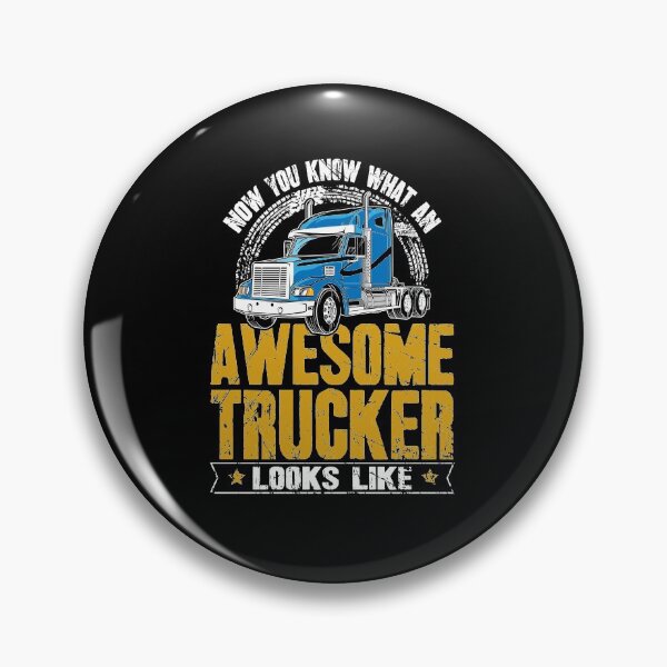 Item preview, Awesome Trucker Big Rig Semi-Trailer Truck Driver designed and sold by Captain Mood.