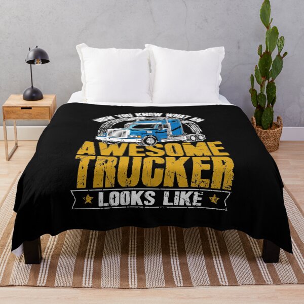 Item preview, Awesome Trucker Big Rig Semi-Trailer Truck Driver designed and sold by Captain Mood.