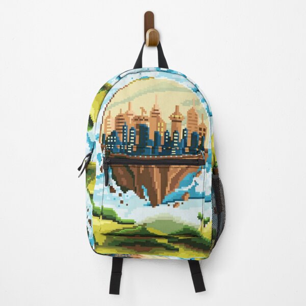 Item preview, Pixelated Floating City designed and sold by HopeDetour.