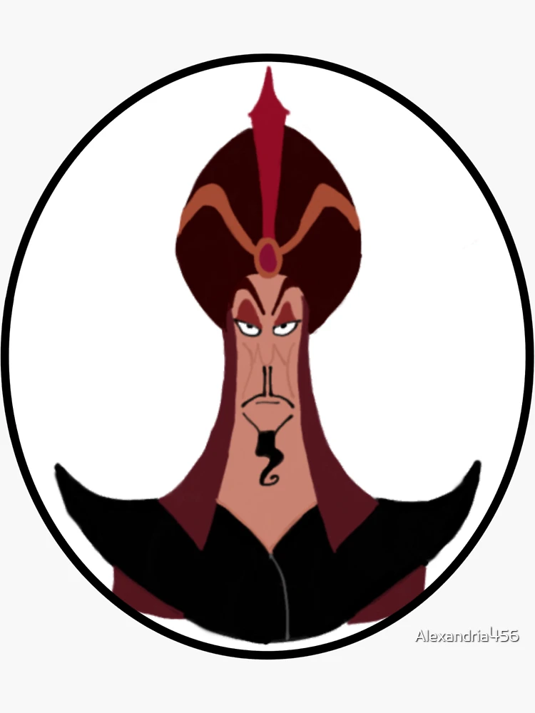 Disney Aladdin Jafar Up Close Graphic Sticker by Haydnh Hibah - Fine Art  America