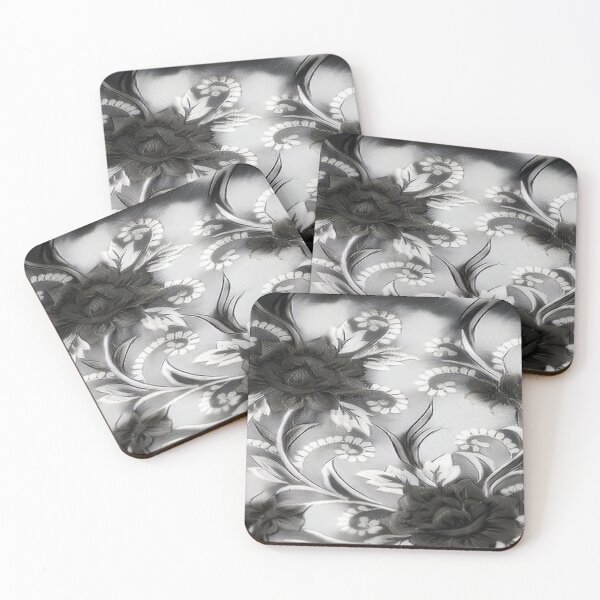 Item preview, Black and White Floral Print Sketch designed and sold by Dil MD Laskar.