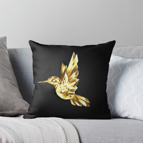 Item preview, Gold Polygonal Hummingbird designed and sold by Blackmoon9.