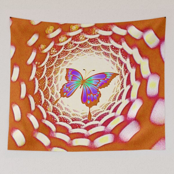Item preview, Butterfly flying into a portal designed and sold by helenkaiy.