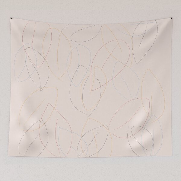 Item preview, Minimal pastel leaves designed and sold by Thishakya.