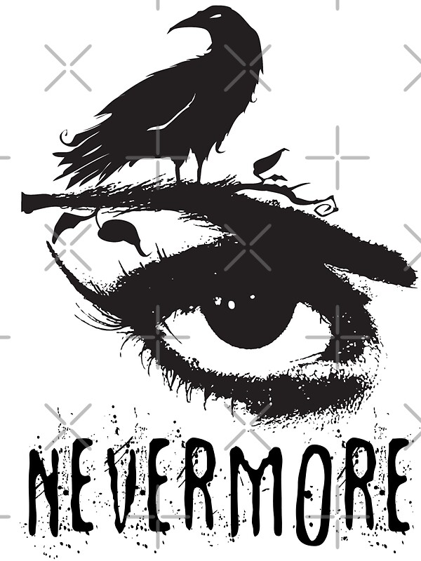 nevermore-edgar-allan-poe-inspired-design-the-raven-nevermore-stickers-by-traciv-redbubble