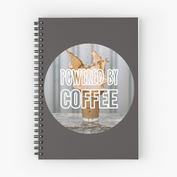 Item preview, Powered By Coffee | Modern Typography Funny Quote designed and sold by CarlosAlberto.