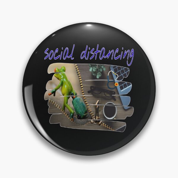 Item preview, versión del doctor Frog de distanciamiento social designed and sold by doctors-apparel.