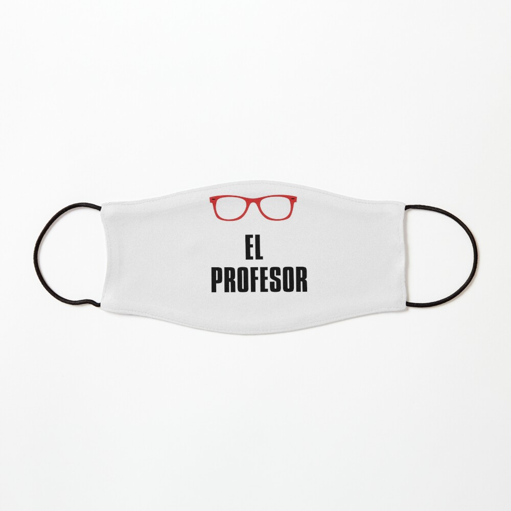 "The professor Money Heist Glasses Red Top" Mask by Anitalm | Redbubble