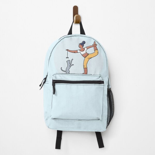 Item preview, YOGA PRACTICE WITH CAT Lord of dance pose designed and sold by Trio's Stuff.
