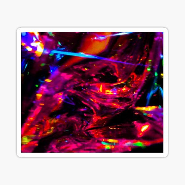 Dark Pink Galaxy Pattern Sticker