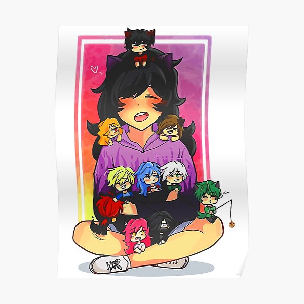 Aphmau Cartoons Wall Art Redbubble - bloxburg roblox aphmau codes