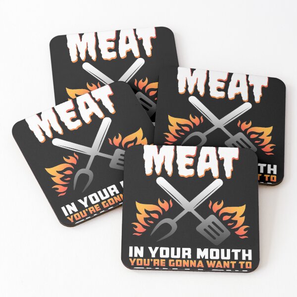 Item preview, Dirty Adult Gift design | Meat in Your Mouth | BBQ Joke gift graphic designed and sold by Lisbob.