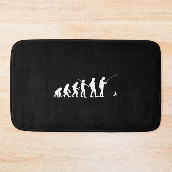 Item preview, Human Evolution Fishing Fish Fisher designed and sold by losttribe.