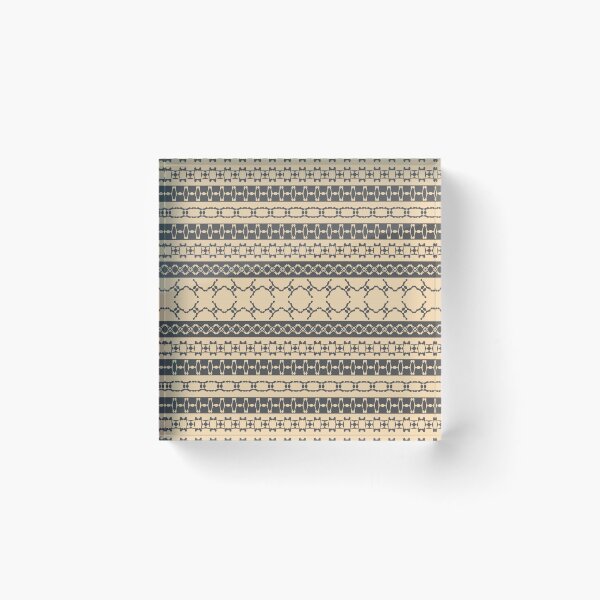 Item preview, Ethnic style ornament (dark gray and sand) designed and sold by lents.