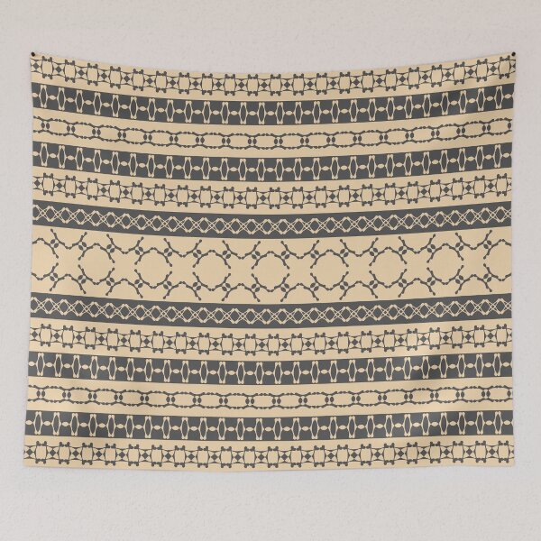 Item preview, Ethnic style ornament (dark gray and sand) designed and sold by lents.