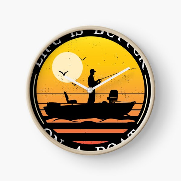 Item preview, Vintage Life is Better on A Boat Gift design Sailing Fishing graphic designed and sold by Lisbob.