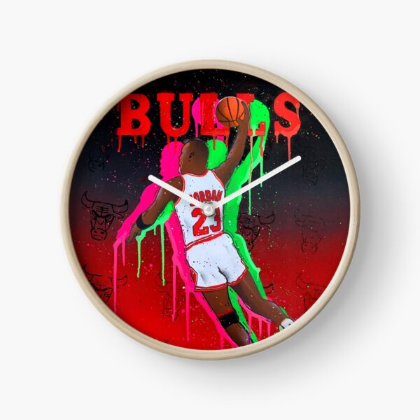 DUNK - Michael Jordan graffiti painting by DRAutoArt Clock