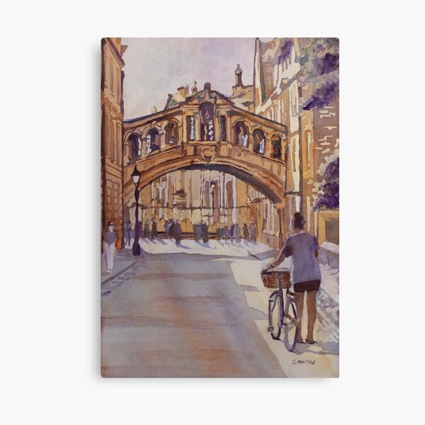 Pausing Before the Bridge Canvas Print