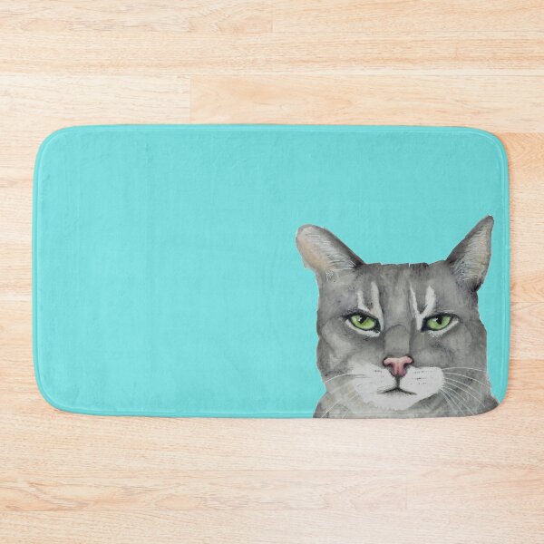 Item preview, Little grey cat with sticker pack! designed and sold by Deb Webb.