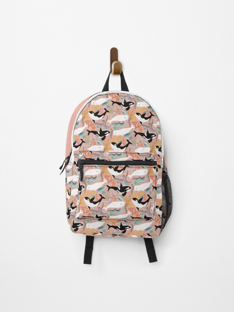 coral pink backpack