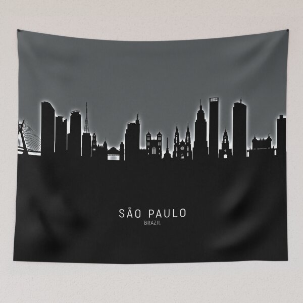 Item preview, São Paulo Skyline Brazil designed and sold by ArtPrints.