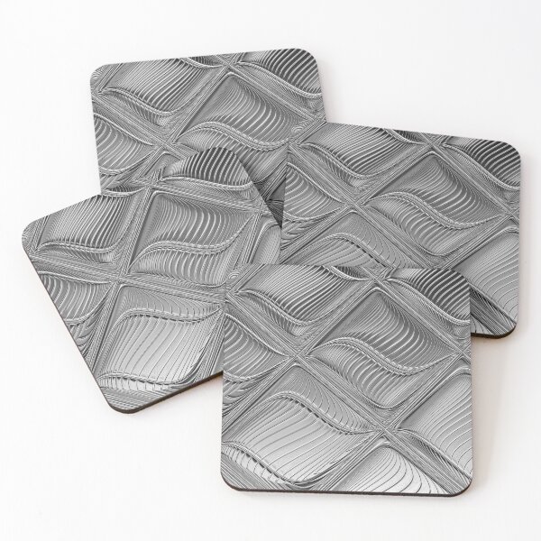 Item preview, Silver Wave Pattern designed and sold by pinkal.