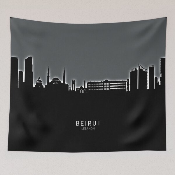 Item preview, Beirut Lebanon Skyline designed and sold by ArtPrints.