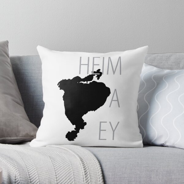 Mirra's mAps - Heimaey Throw Pillow