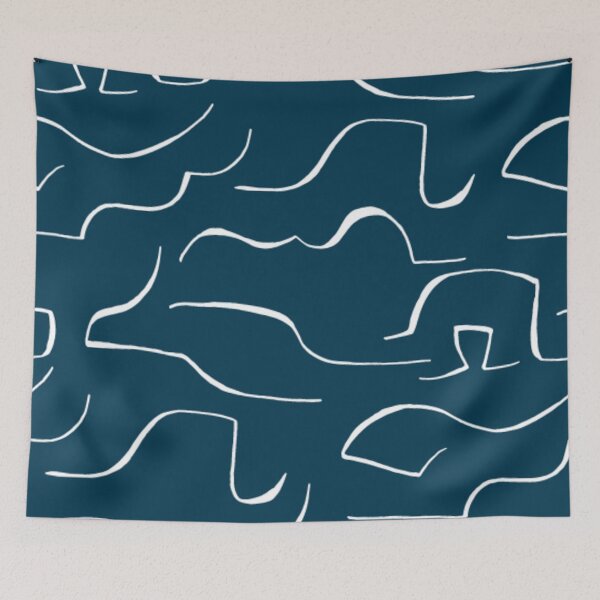 Item preview, Navy blue color pattern designed and sold by Shineyarts.