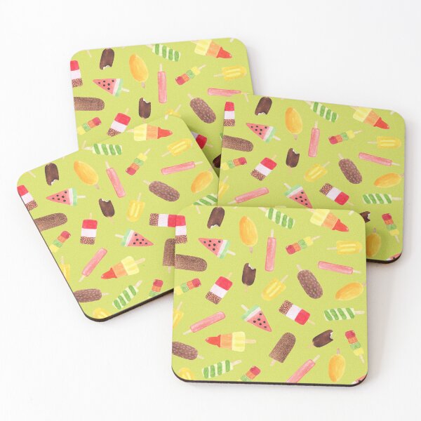 Artikelvorschau, Aquarell Ice Lollies // Limette entworfen und verkauft von The Wellington Boot.