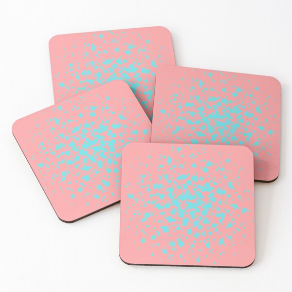 Item preview, Teal Splatter On Coral Design  designed and sold by Easy Breezy.