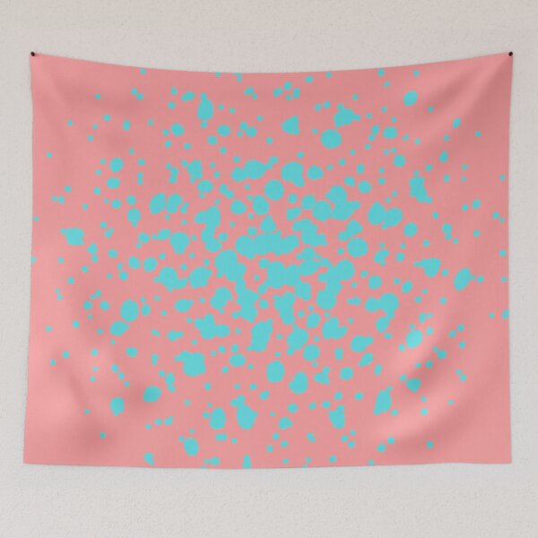 Item preview, Teal Splatter On Coral Design  designed and sold by Easy Breezy.